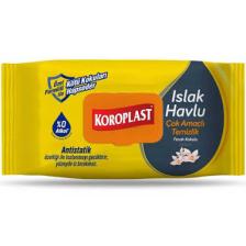 Koroplast 100'LÜ Çok Amaçlı Islak Temizlik Havlusu Ferah Kokulu (Extra Büyük Boy, Mop Uyumlu)
