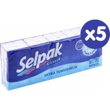Selpak Klasik Cep Mendili 10'lu x 5