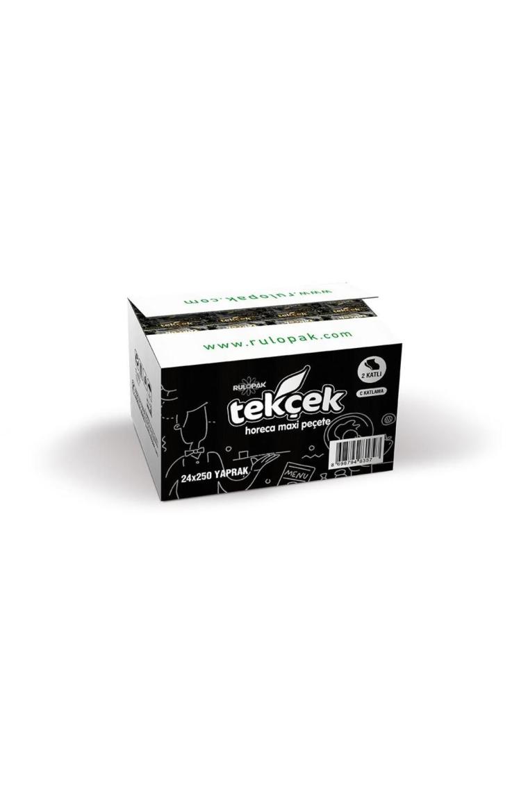 Rulopak Tekçek Horeca Maxi Dispenser Peçete 2 Katlı 250 Yaprak 24'Lü Paket
