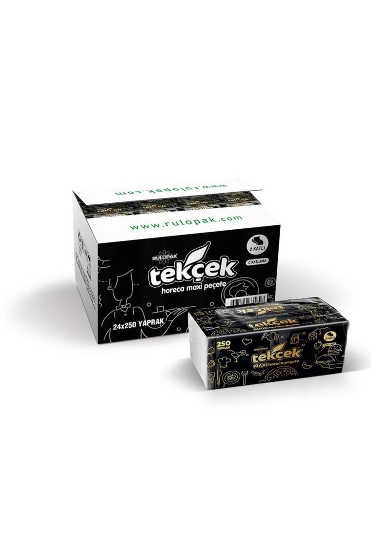 Rulopak Tekçek Horeca Maxi Dispenser Peçete 2 Katlı 250 Yaprak 24'Lü Paket