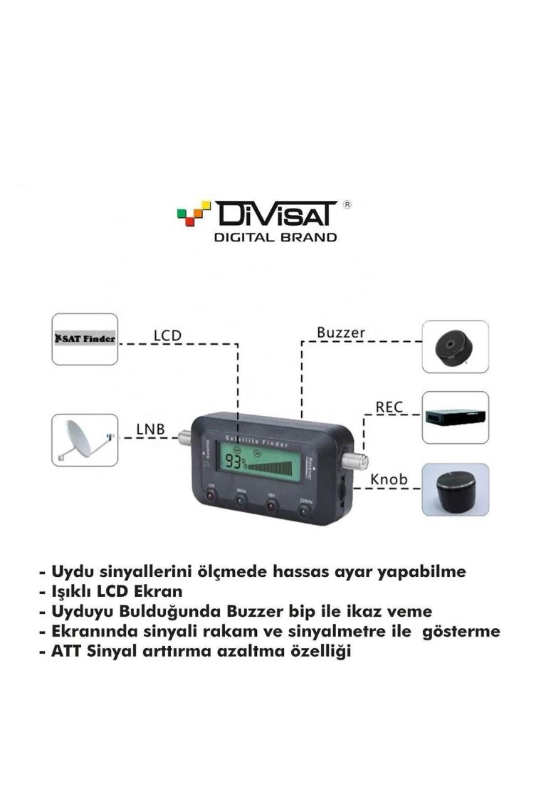 Divisat Dijital Satfinder Uydu Yön Bulucu