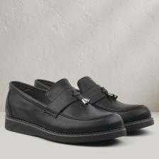 Rakerplus Siyah Mat Loafer Klasik Çocuk Ayakkabısı
