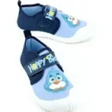Gezer Yazlık Erkek Çocuk Keten Happy Bird Cırt Cırtlı Ayarlanabilir Ayakkabı