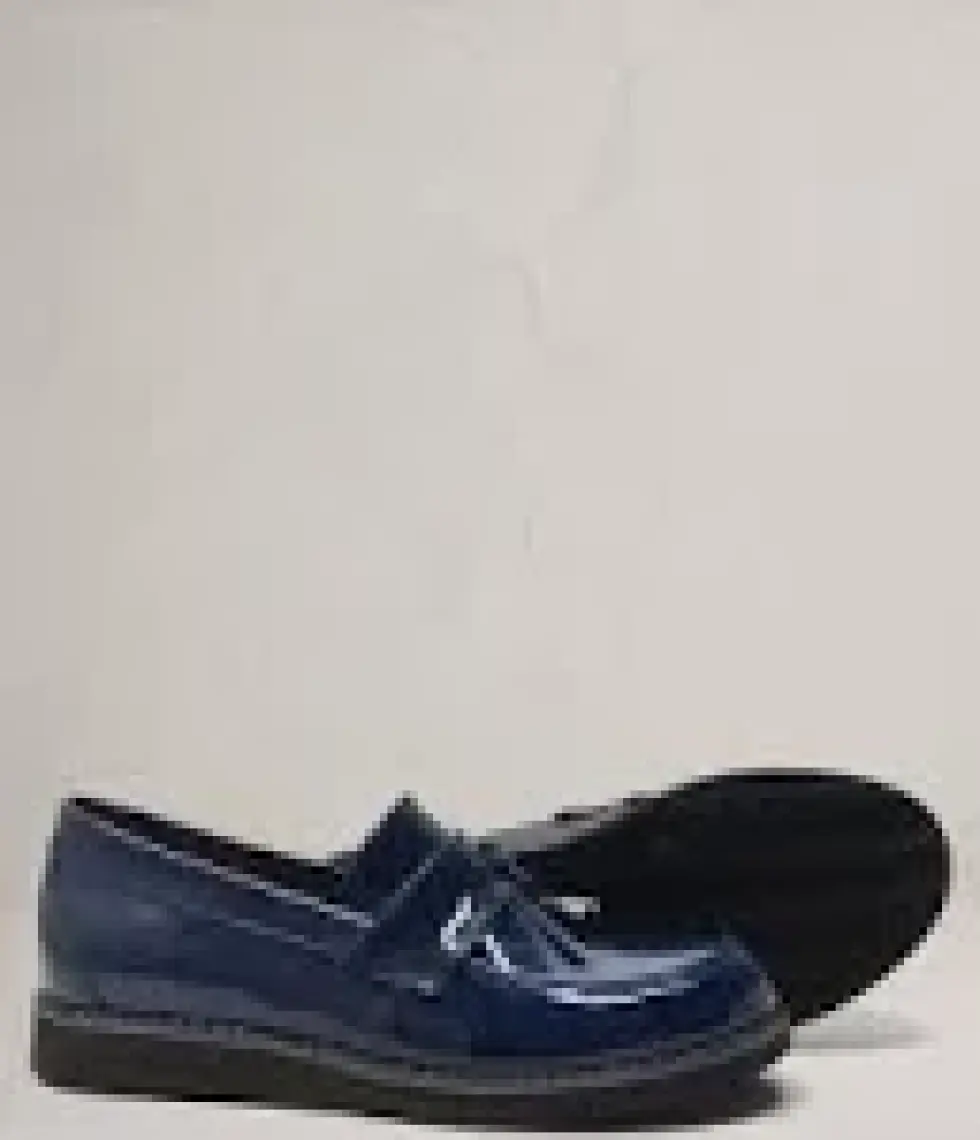 Rakerplus Lacivert Rugan Loafer Çocuk Okul Ayakkabısı
