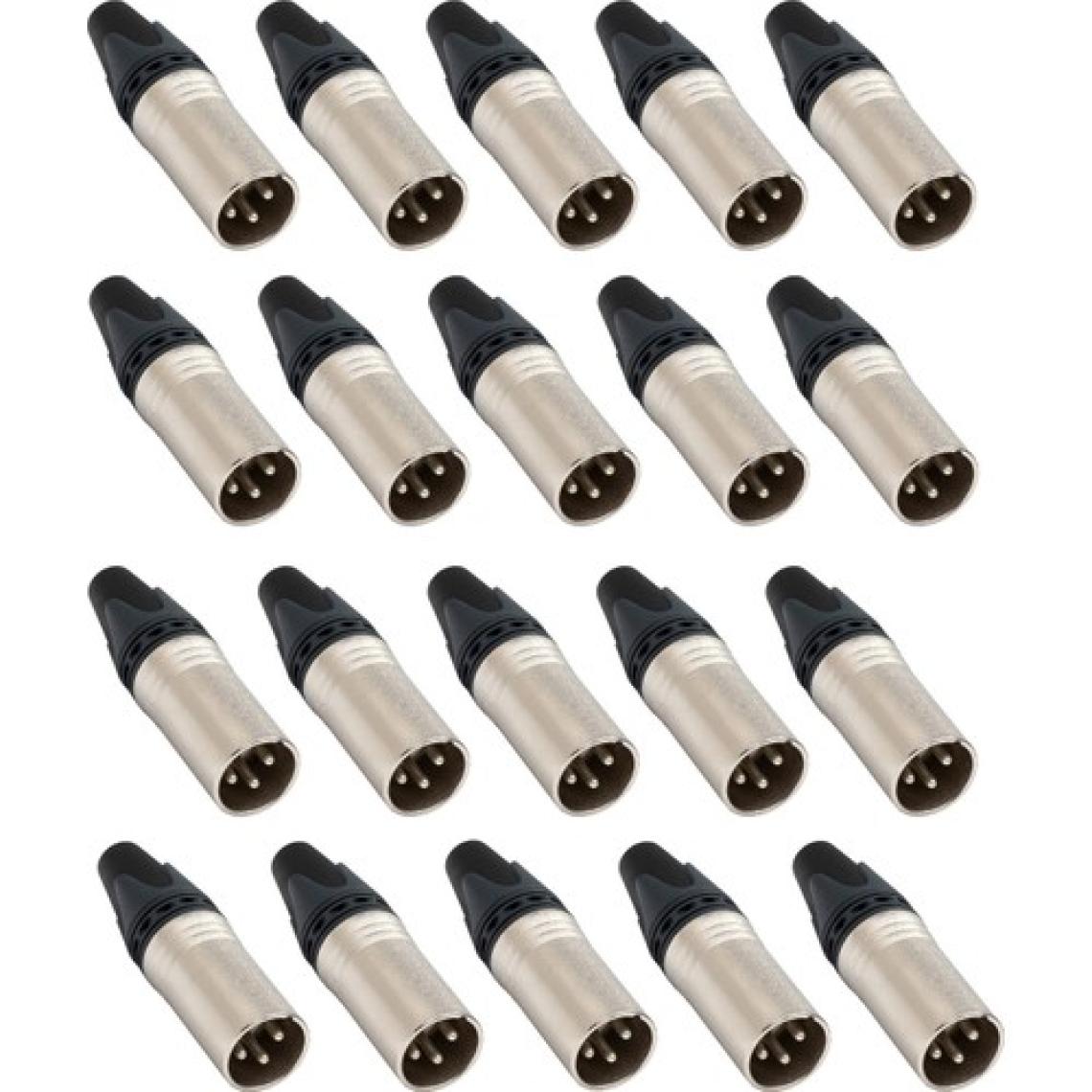Hepa Merz SFC-M11-20X Canon Erkek 3 Pinli XLR Silver 20'li Konnektör