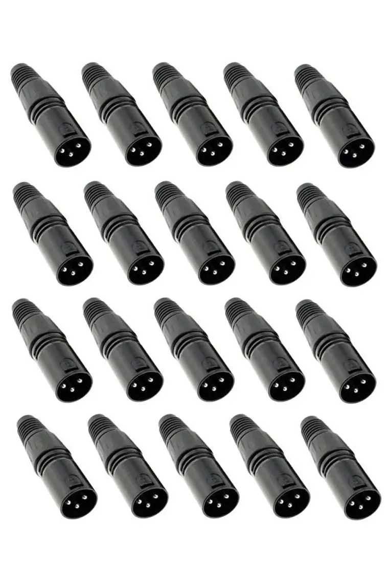 Hepa Merz SFC-M21-20X Canon Erkek 3 Pinli XLR Siyah 20'li Konnektör