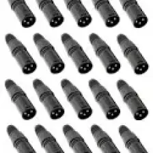 Hepa Merz SFC-M21-20X Canon Erkek 3 Pinli XLR Siyah 20'li Konnektör