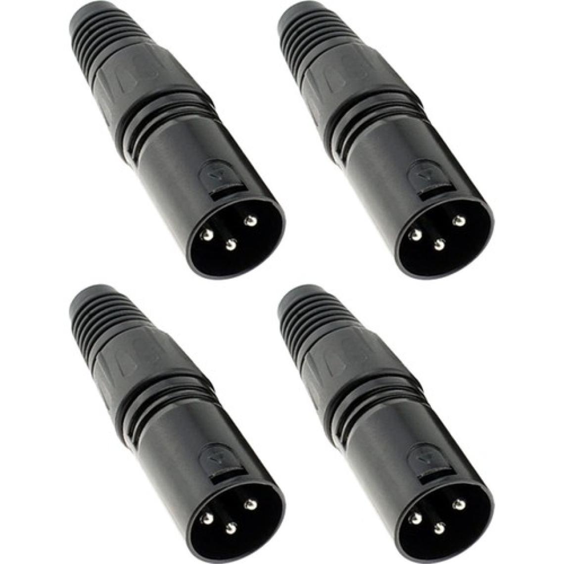 Hepa Merz SFC-M21-4X Canon Erkek 3 Pinli XLR Siyah Konnektör (4 ADET)