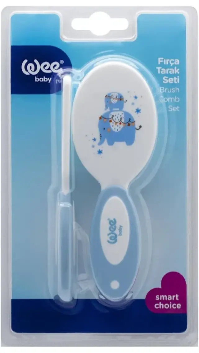 Wee Baby Fırça Tarak Seti - MAVİ