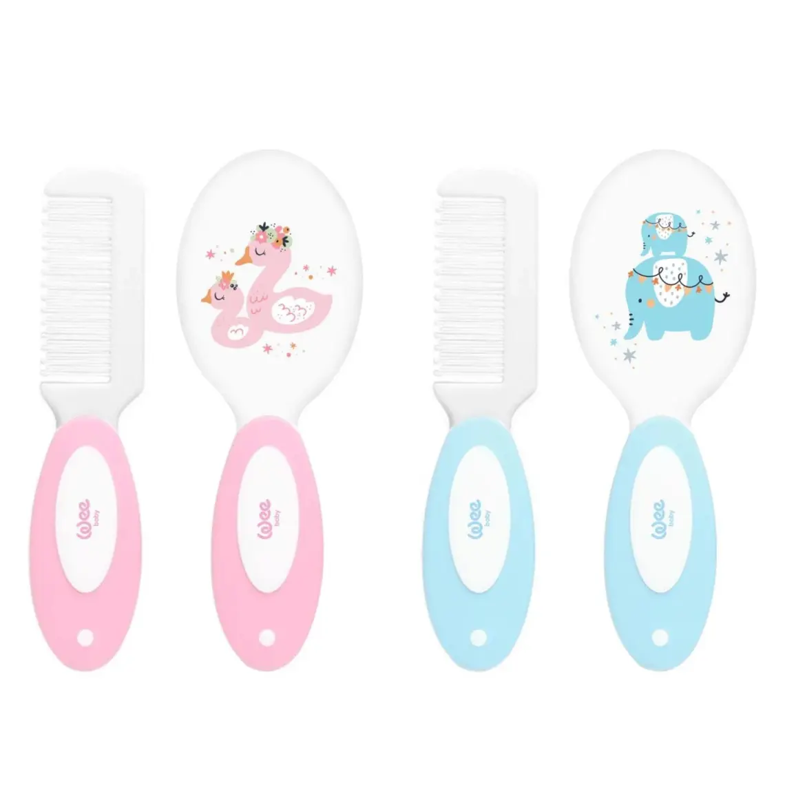 Wee Baby Fırça Tarak Seti - PEMBE