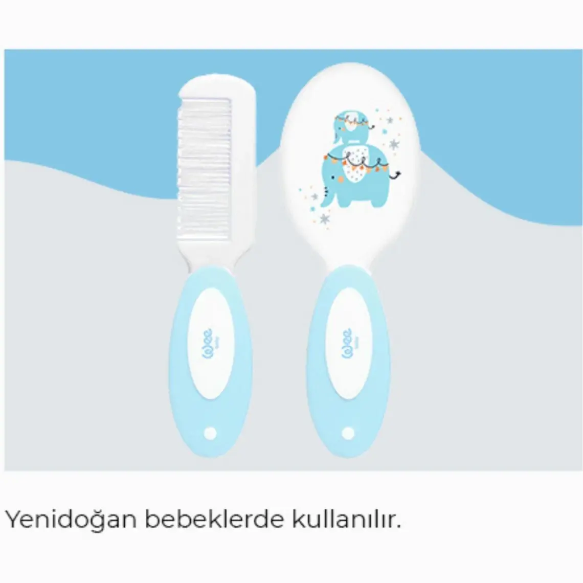 Wee Baby Fırça Tarak Seti - PEMBE