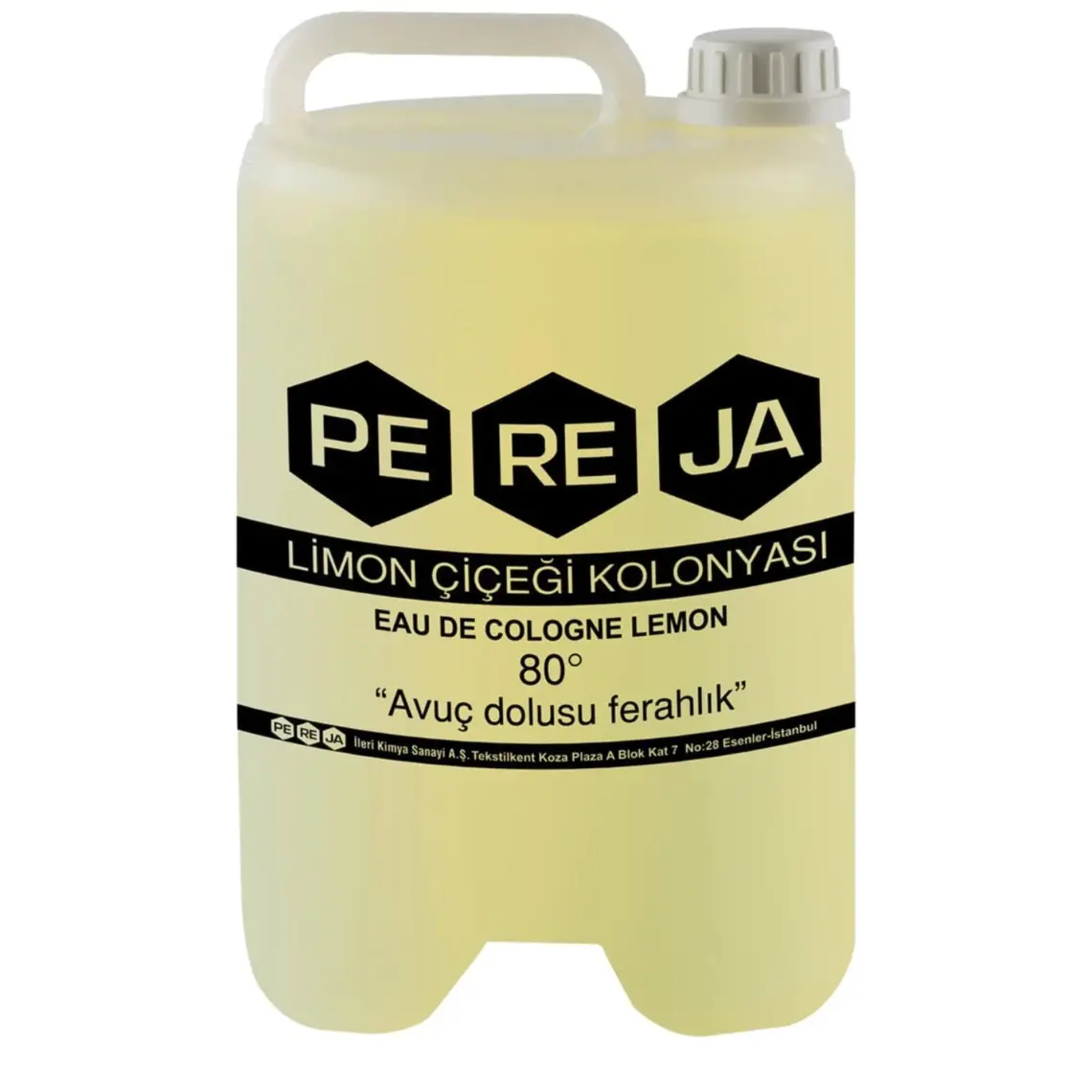 Pereja 5 Litre 80 Derece Limon Kolonyası