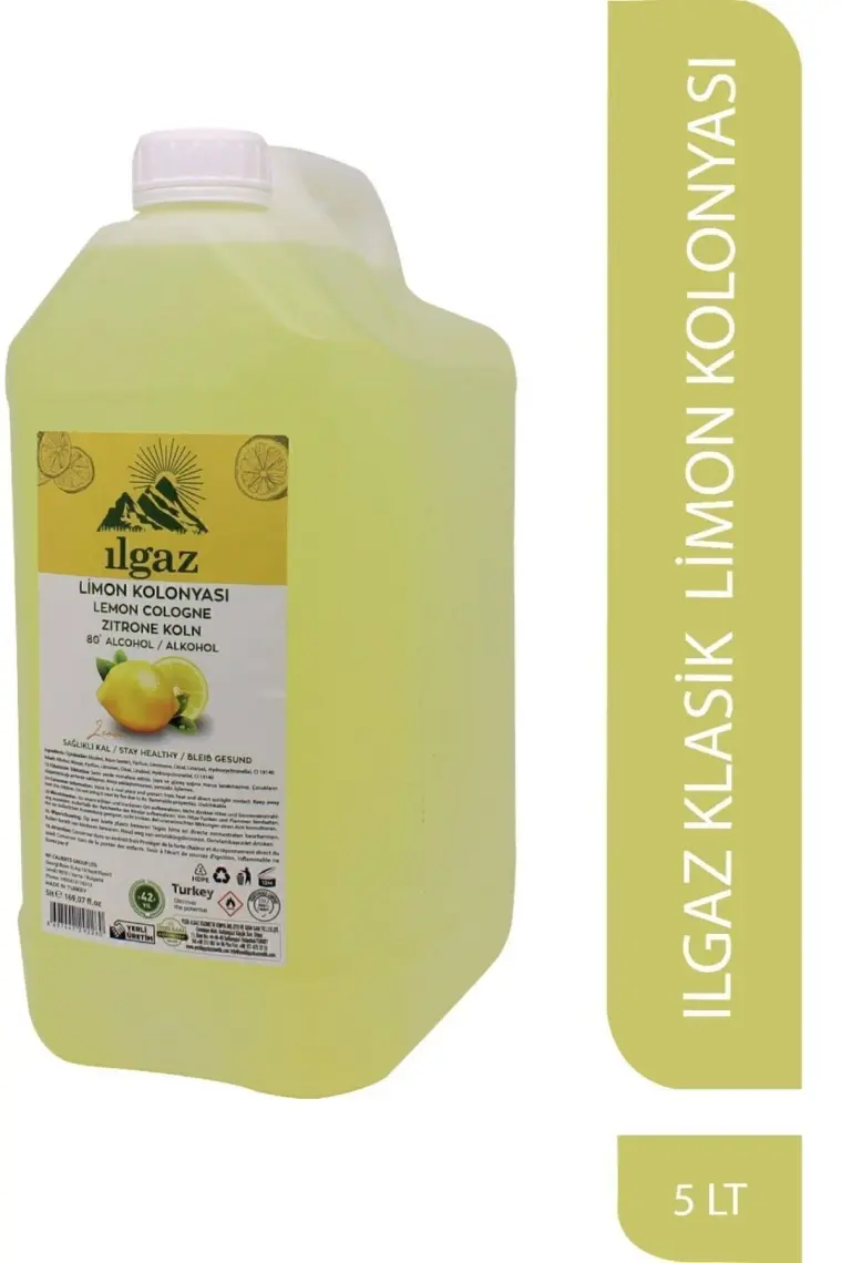 ILGAZ Limon Kolonyası 80 Derece 5 Lt