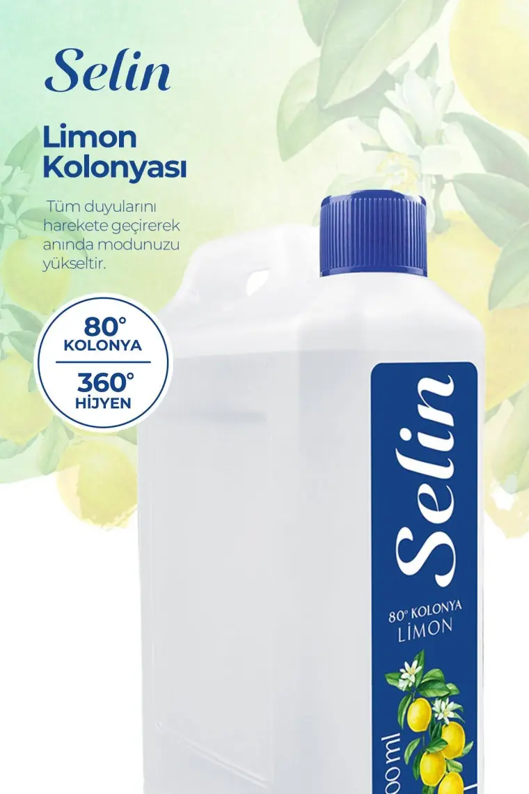 Selin Limon Kolonyası 900 ml 4'lü