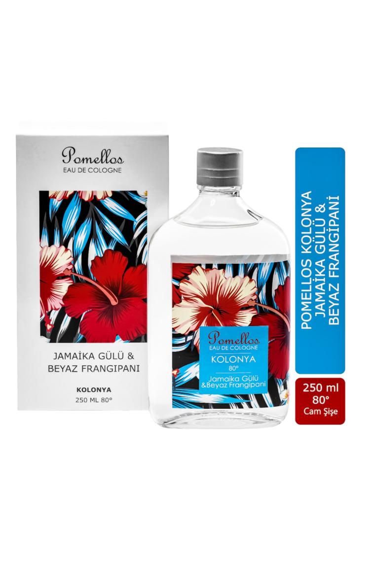 Jamaika Gülü & Beyaz Frangipani Cam Şişe 80 Derece 250 Ml