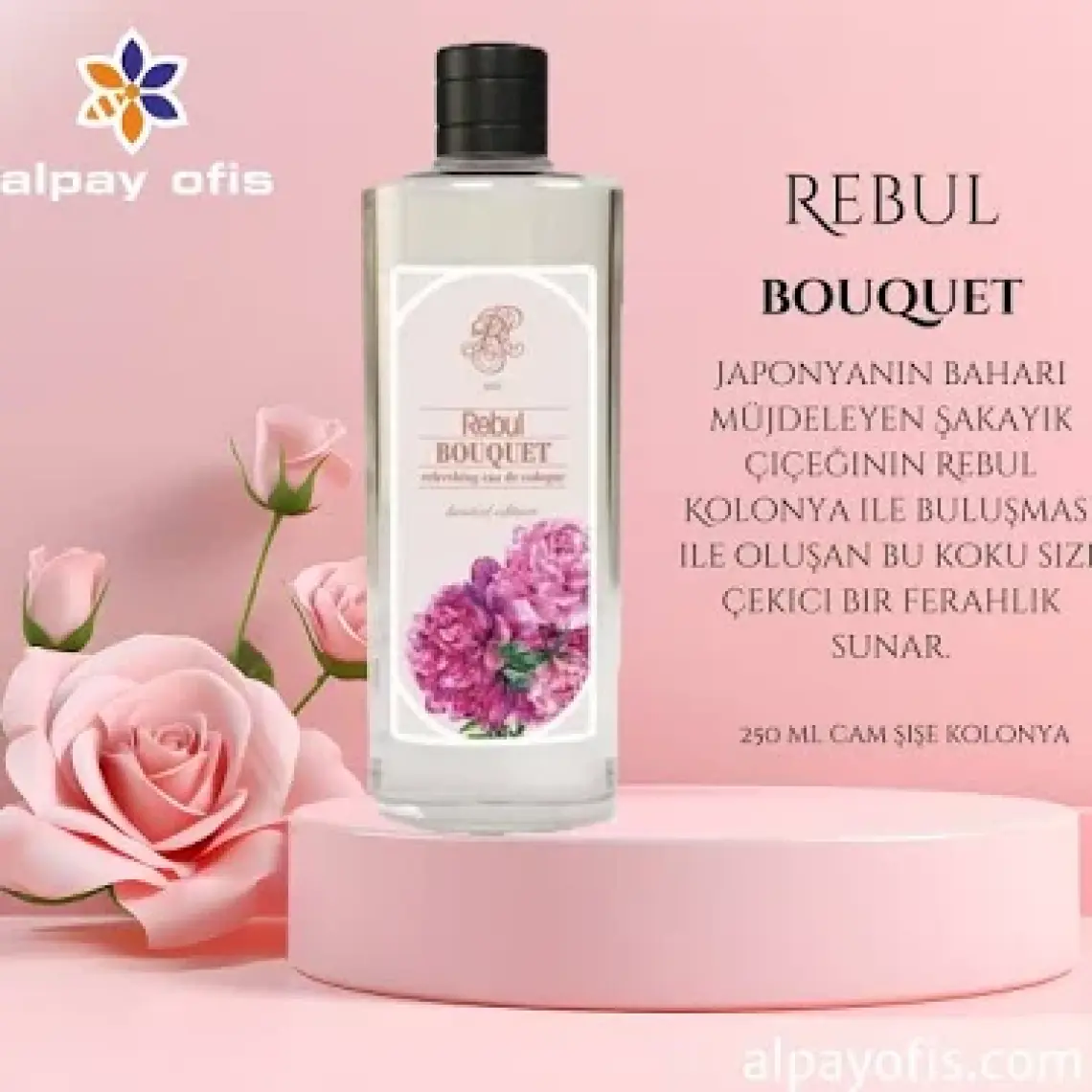 Rebul Bouquet Edc 250 ML Cam Şişe Kolonya