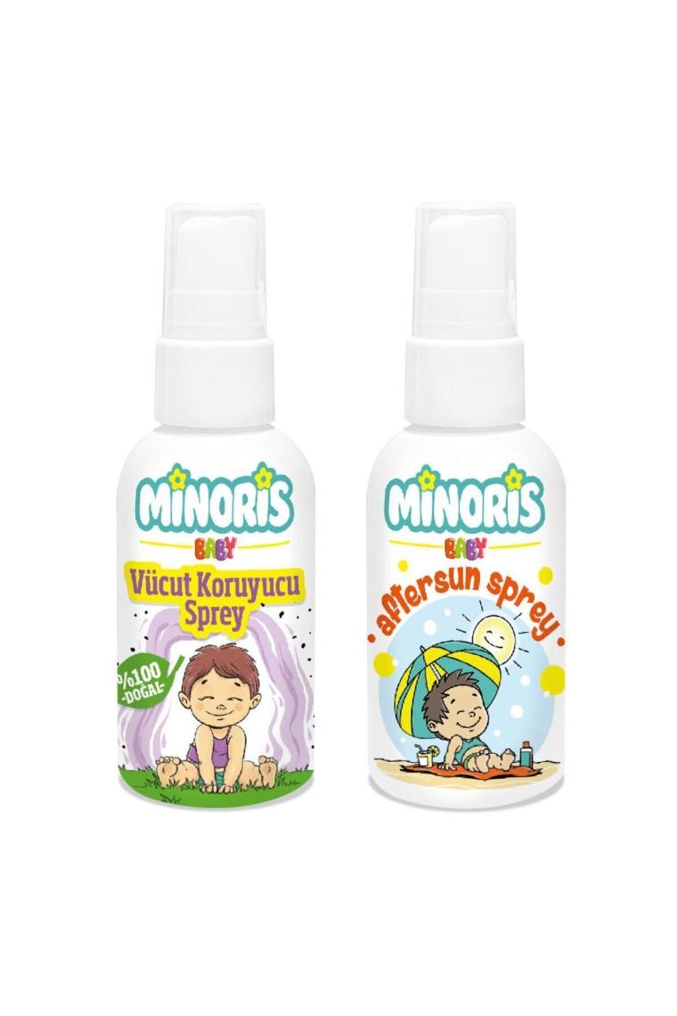 Minoris Baby Aftersun ve Vücut Koruyucu Sprey 2'li Set