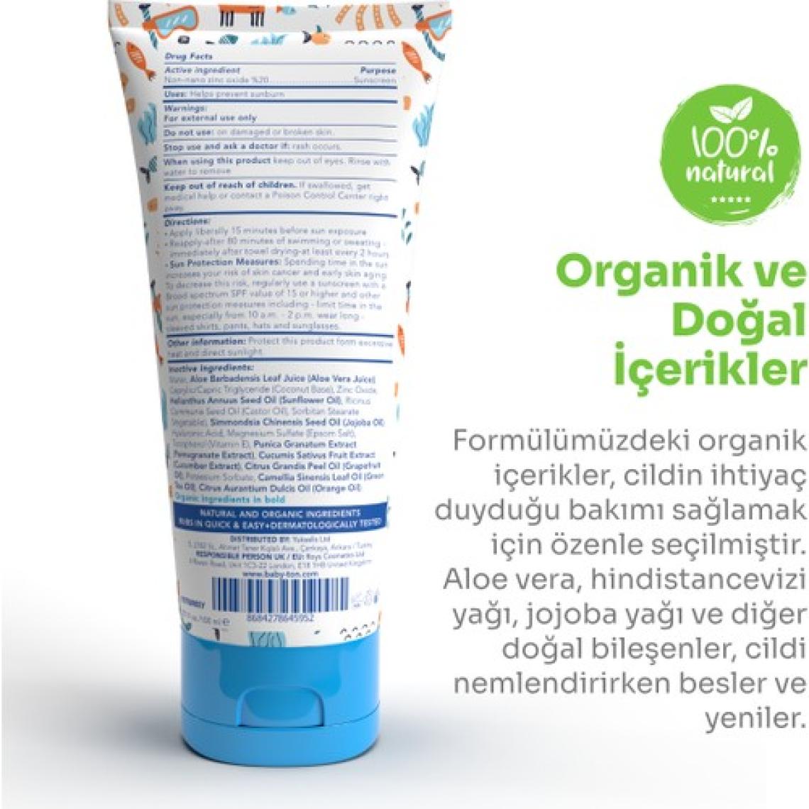 Babyton Bebek & Çocuk Suya Dayanıklı Güneş Kremi 100 ml