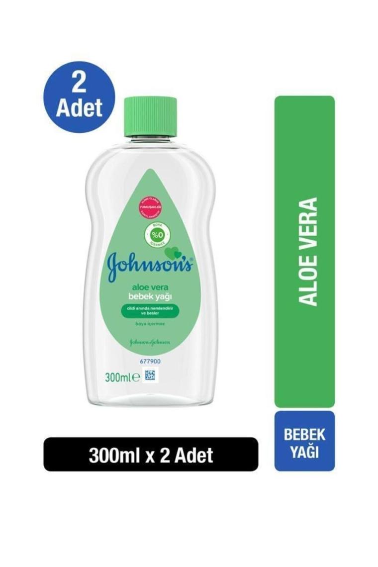 Johnsons Johnson's Aloe Vera Bebek Yağı 300 ml X2