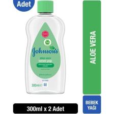 Johnsons Johnson's Aloe Vera Bebek Yağı 300 ml X2