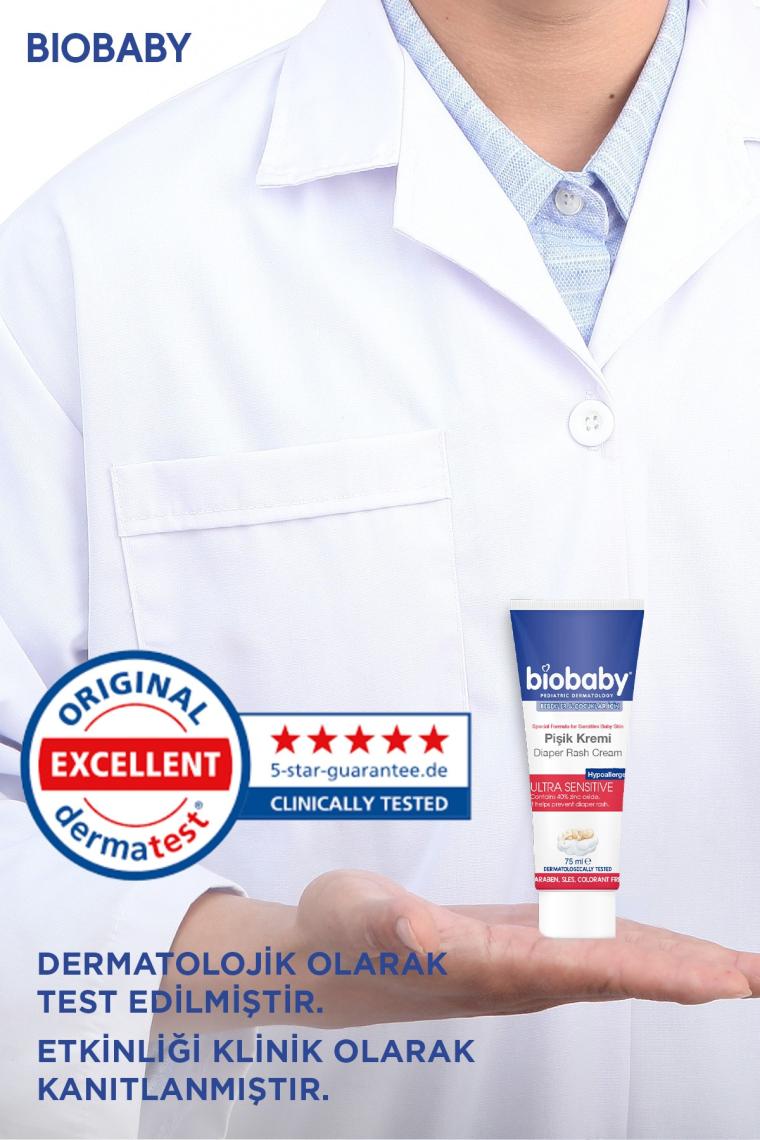 Bebek Pişik Kremi %40 Çinko 75 gr - Organik Kır Iğdesi Yağı Ve Zeytinyağı Içerir
