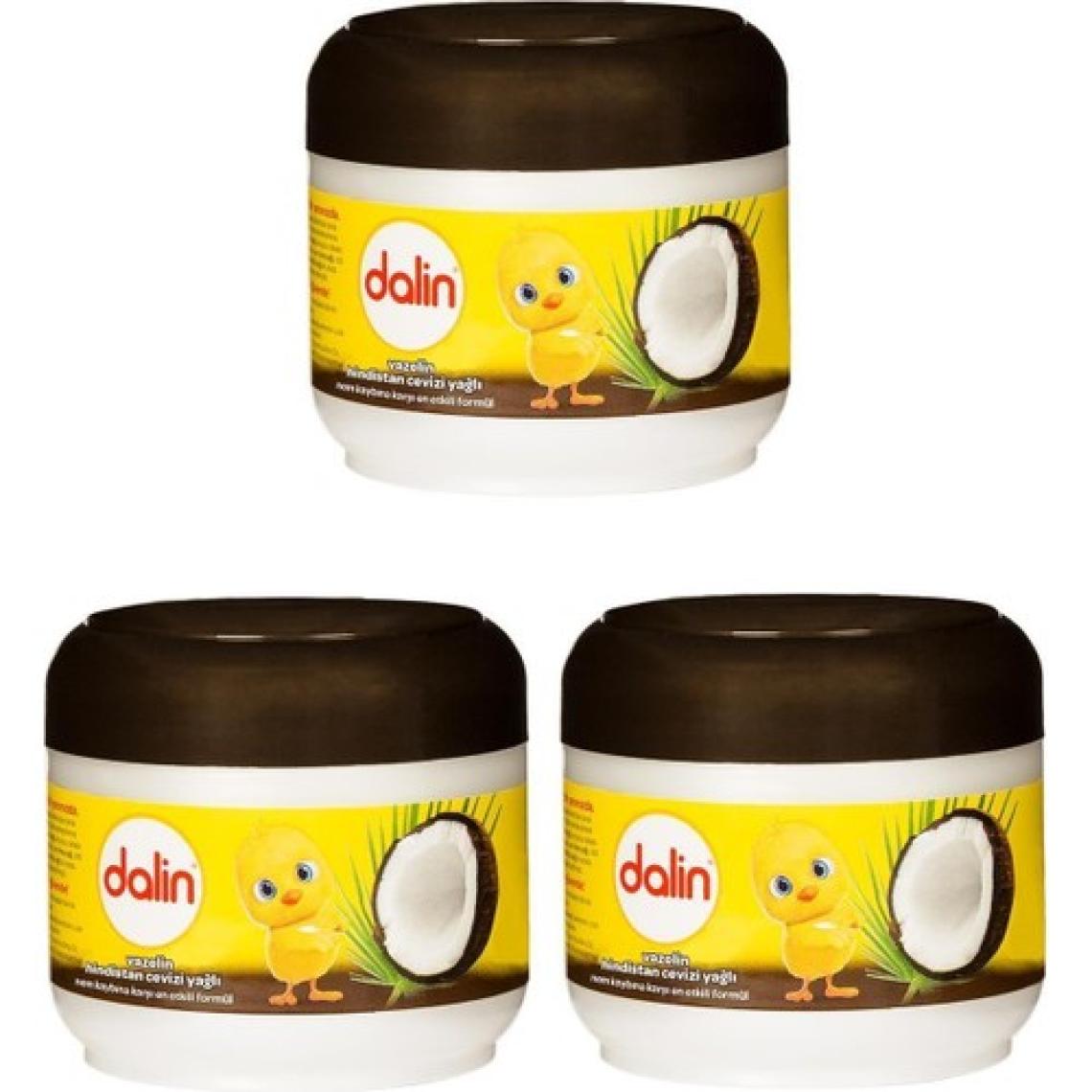 Dalin 3 Adet Hindistan Cevizi Pamuk ve Shea Yağı Vazelin 100 ml