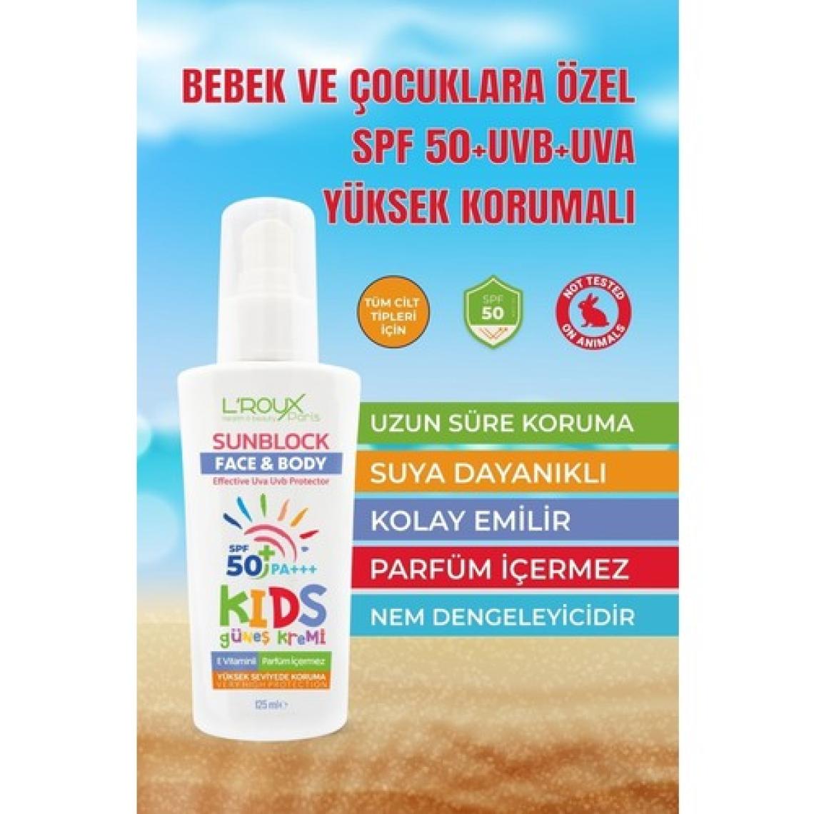 Miniklerin Hassas Cildi Güneşte Güvende: Yüksek Korumalı Çocuk Güneş Kremi Spf 50 (125ML)
