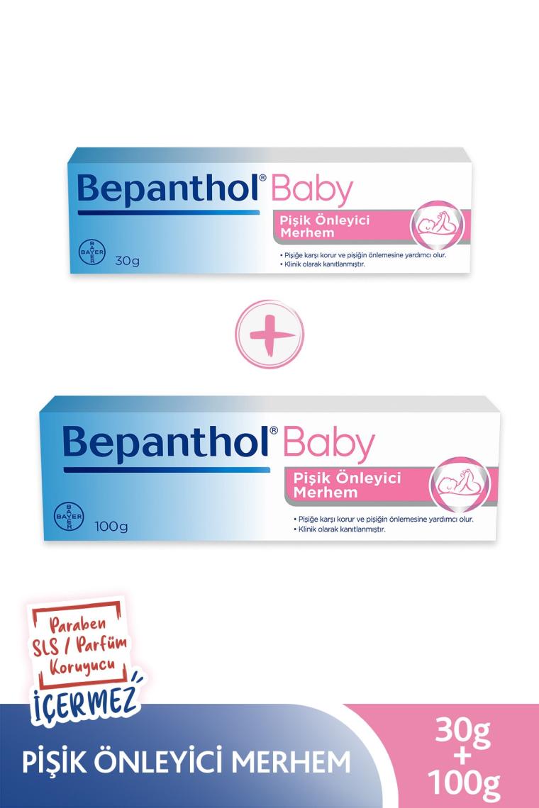 Unisex Çocuk Baby Pişik Önleyici Merhem 100 Gr + 30 Gr Avantaj Paketi