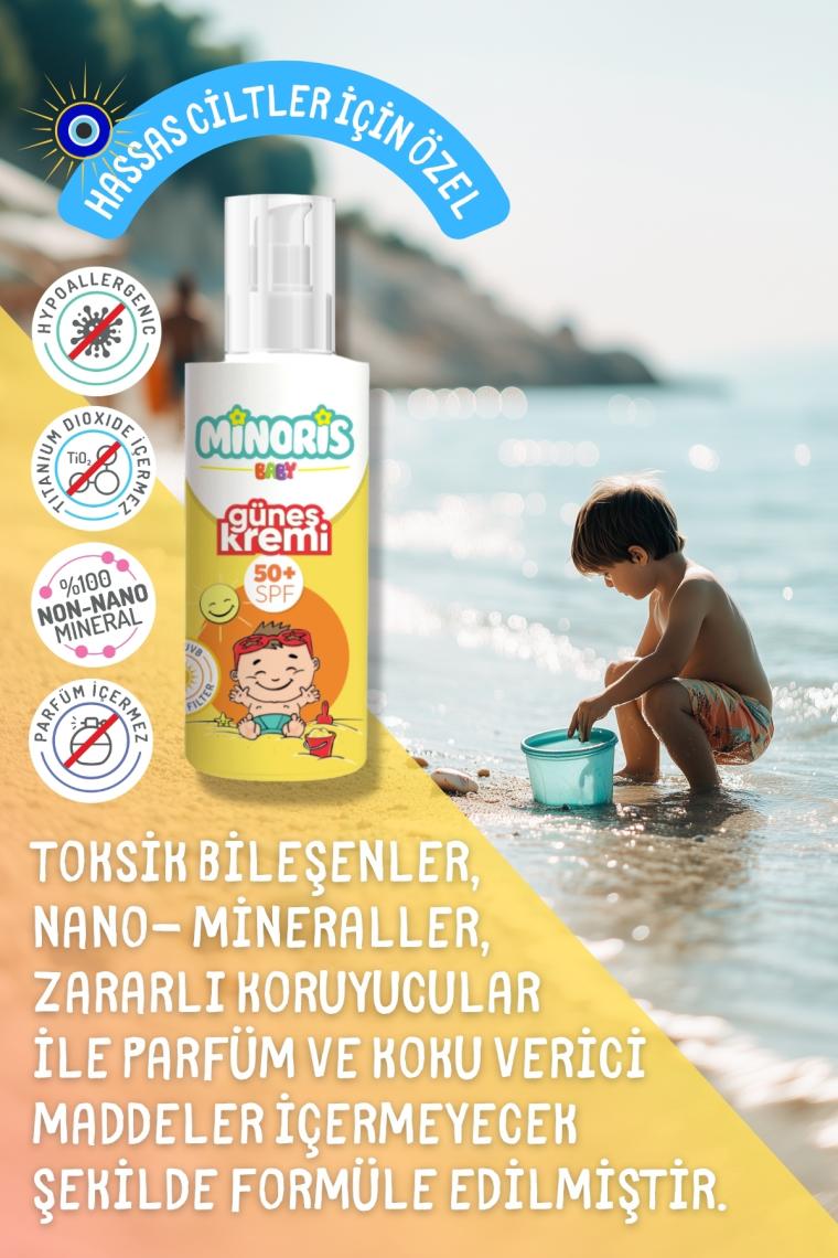 Minoris Baby Organik Güneş Kremi 50 Spf 150 ml