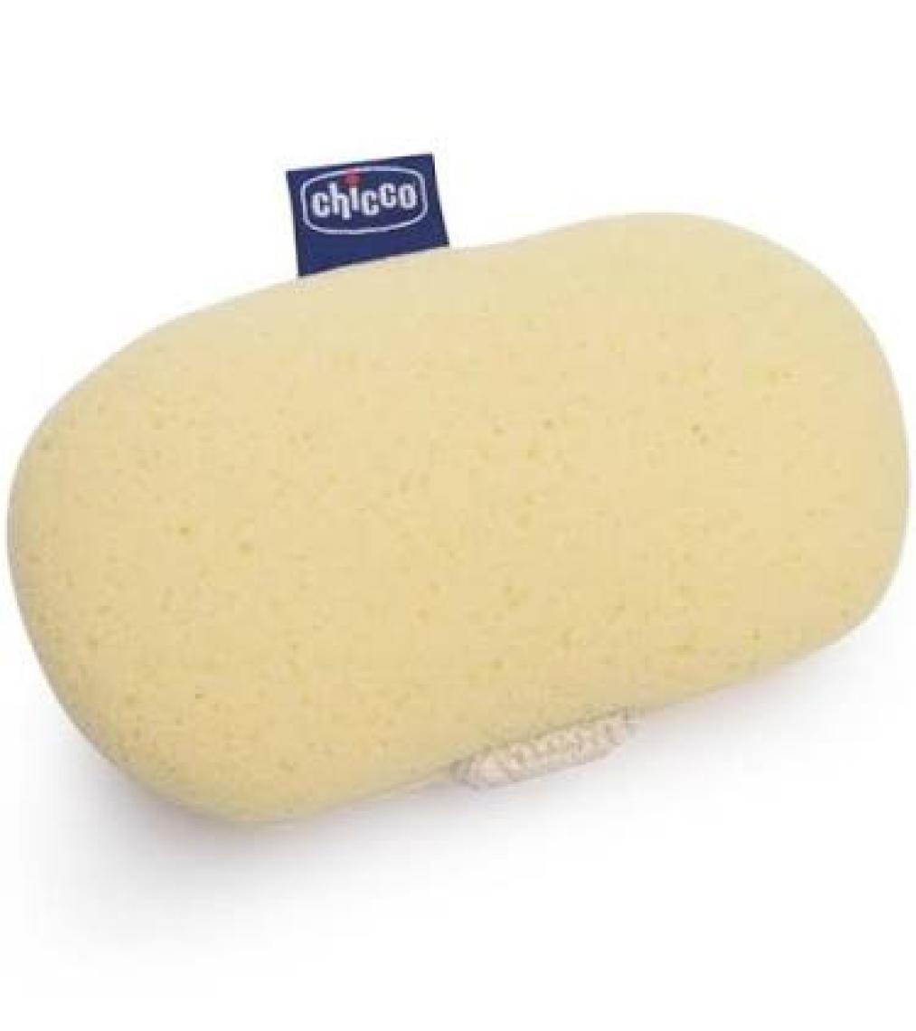 Chicco Bebek Banyo Eldiveni - Yumuşak Mavi Sünger, Sabun Cepli ve Elastik Bileklikli