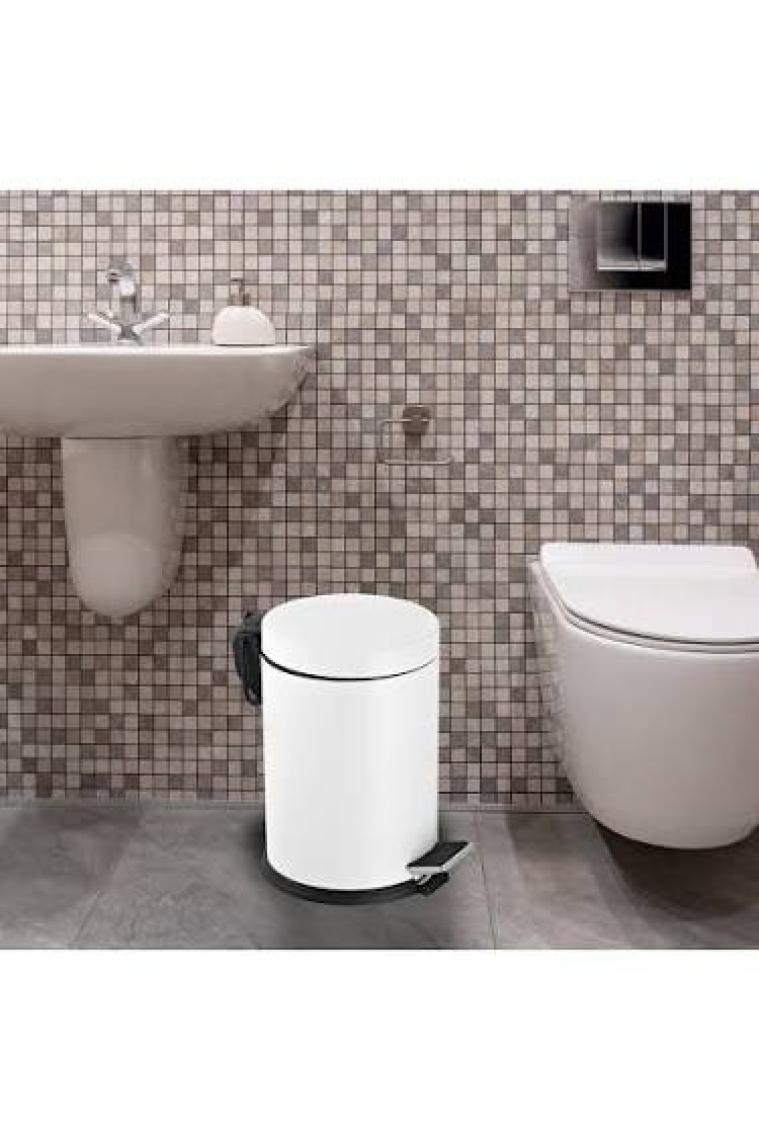 Store Pedallı Çöp Kovası Beyaz 3 Lt (NV1001RB)