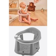 • Flosoft Vakumlu Bebek Banyo Oturağı & Mama Oturağı 2’si 1 Arada Gri