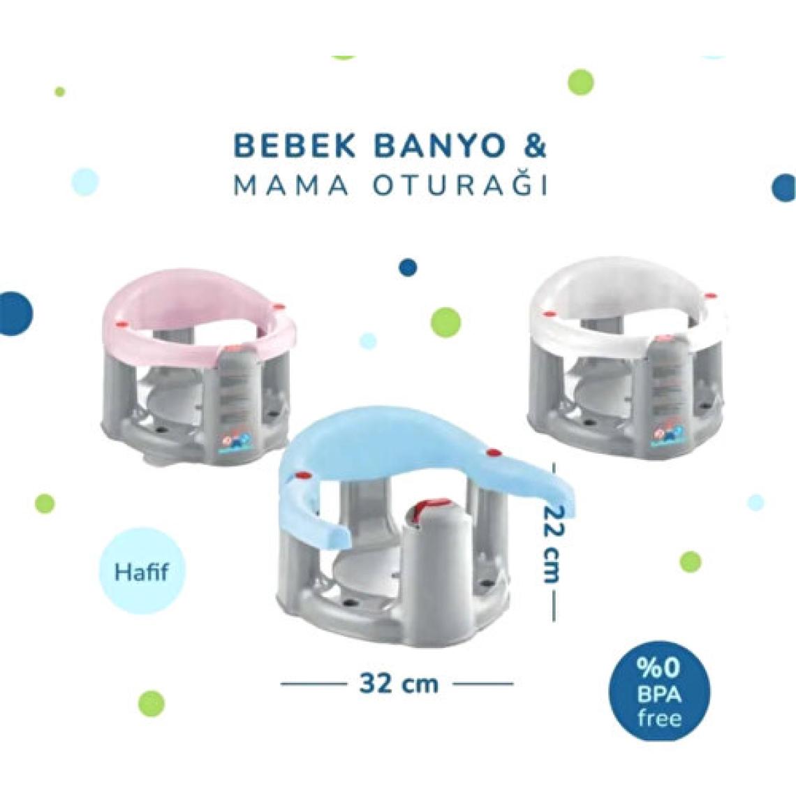 Babyjem Önden Açılır Banyo ve Mama Oturağı Gri