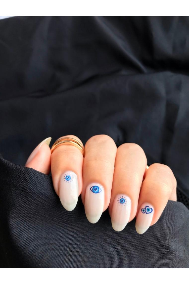 Göz Tırnak-3 Dövmesi Tırnak Tattoo Nail Art Tırnak Sticker
