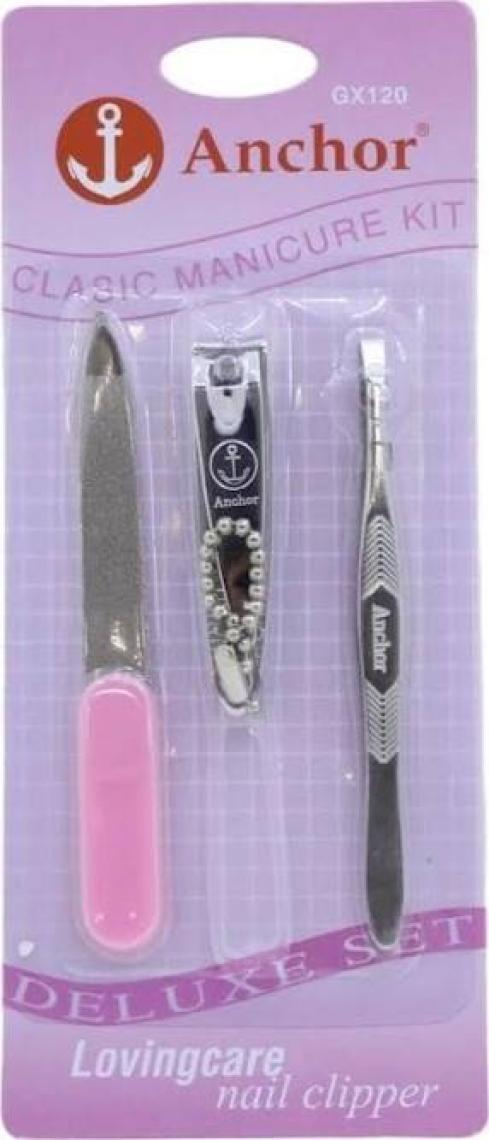 Anchor Klasik Manikür Set(Cımbız,törpü,tırnak Mak)