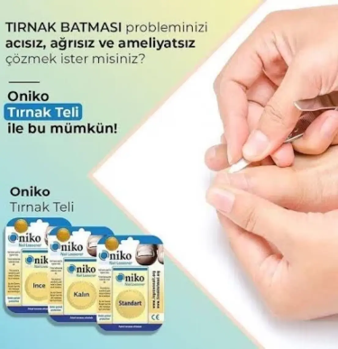 Oniko Tırnak Gevşetici Tel (İnce Tırnaklar İçin)