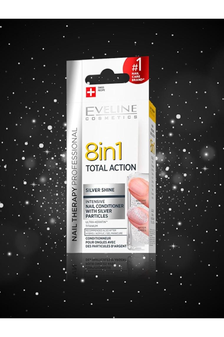 8 In 1 Total Action Silver Shine Nail Conditioner 12ml | Tırnak Bakımı