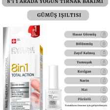 8 In 1 Total Action Silver Shine Nail Conditioner 12ml | Tırnak Bakımı