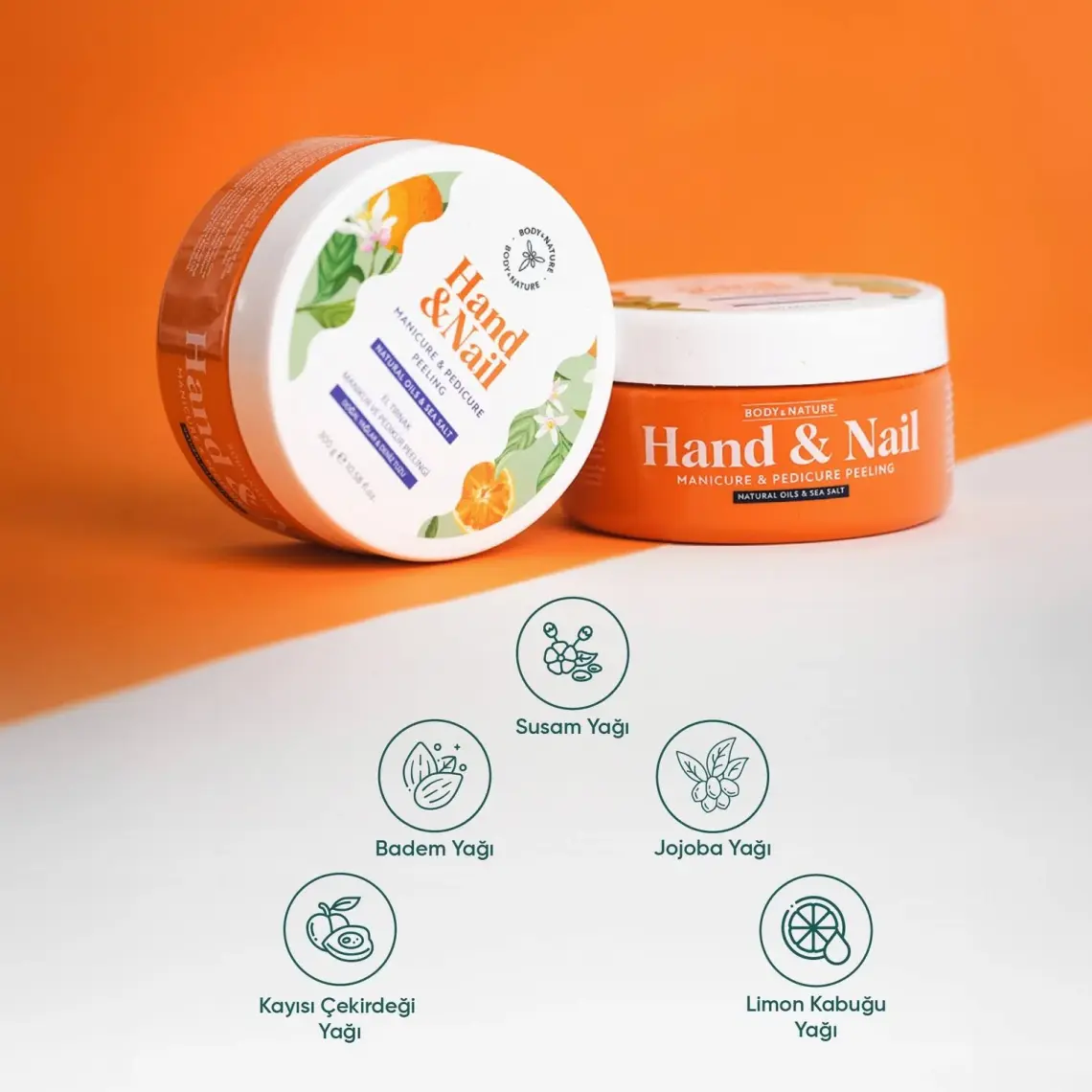 Görkito Body&Nature Hızlı Kolay El Tırnak Manikür ve Pedikür Peeling 300 g