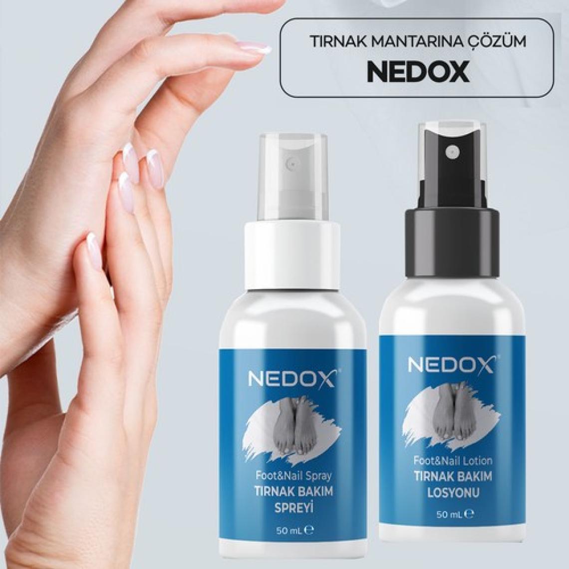 Nedox El, Ayak, Tırnak ve Mantarlar İçin Pratik Bakım Sprey ve Losyon Seti 50 ml