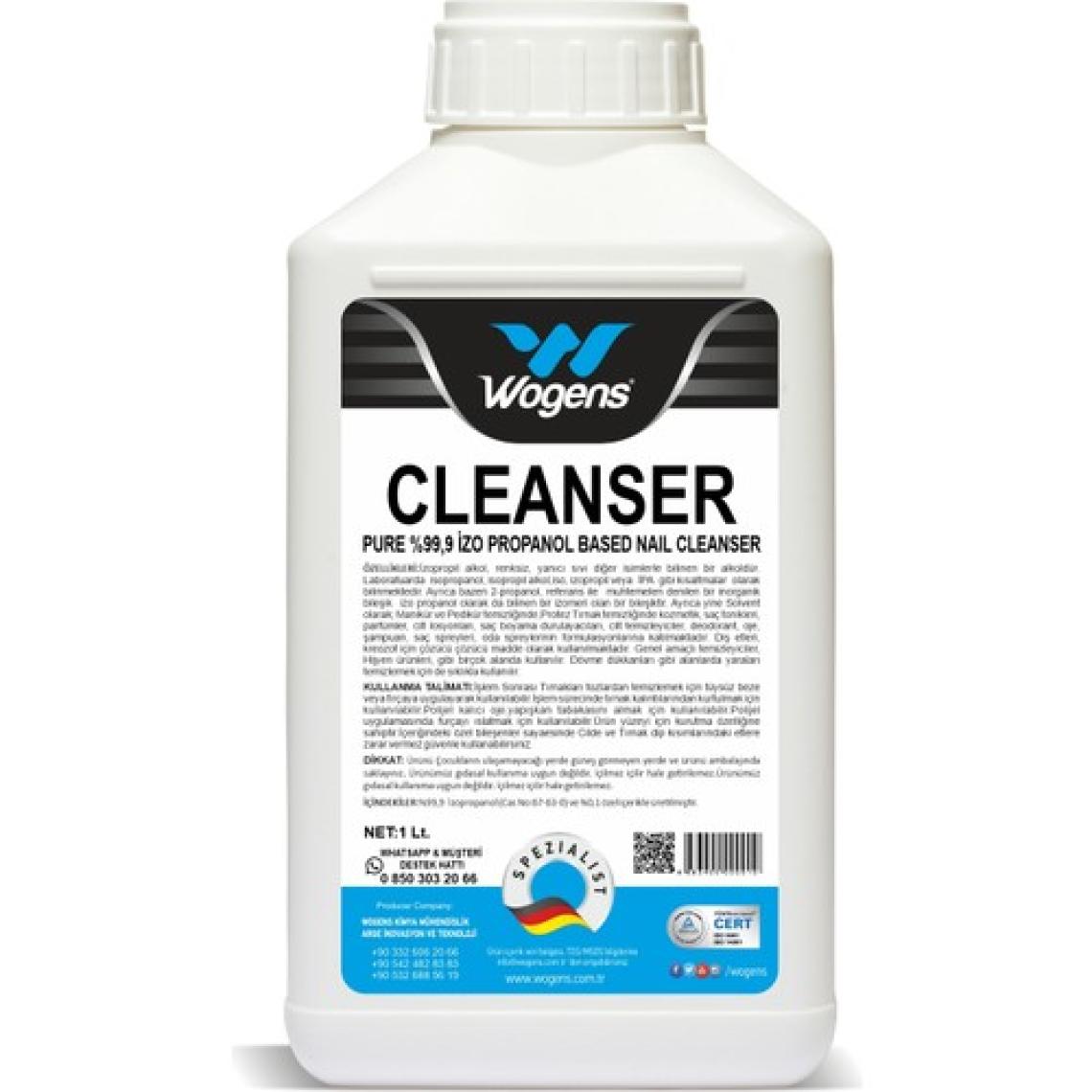Wogens 1 Lt Cleanser Tırnak Temizleme Alkolü ( Protez Tırnak )