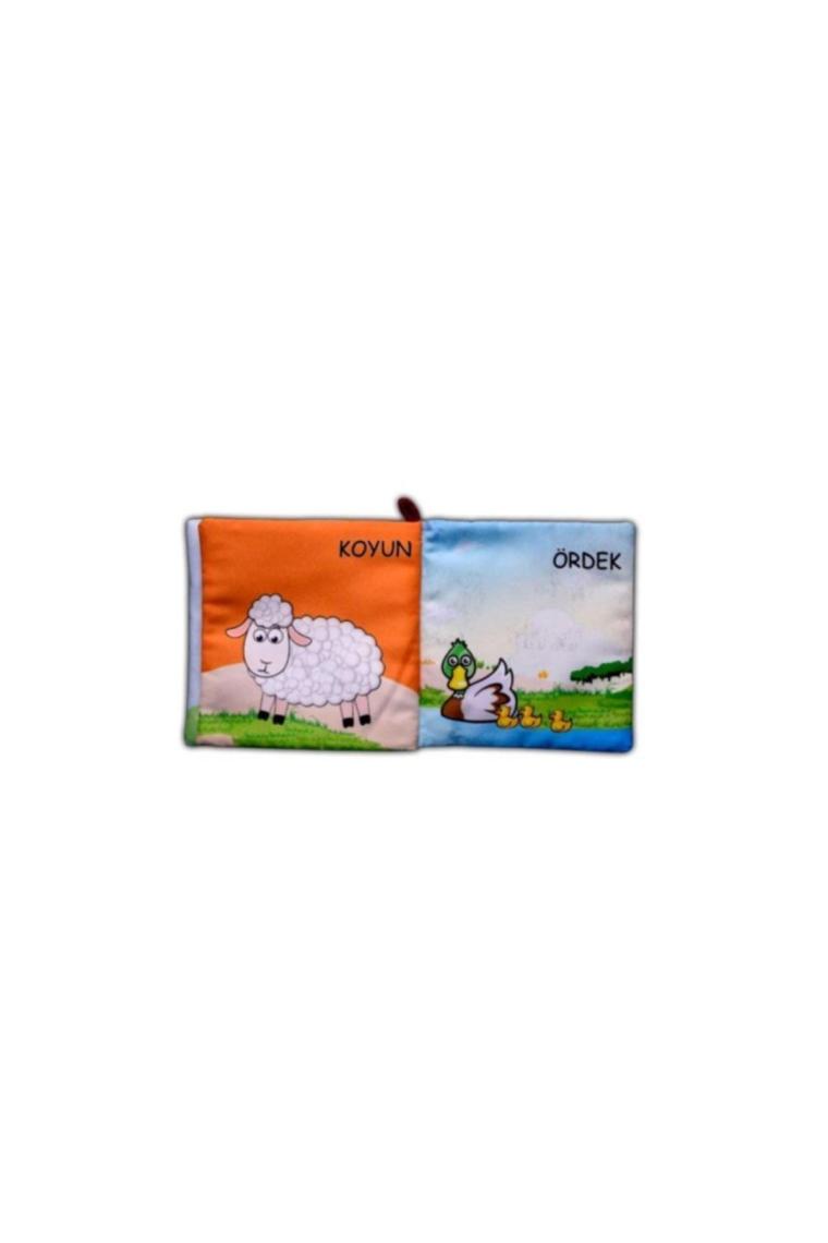 Tox Çiftlik Hayvanları Kumaş Sessiz Kitap T058 - Bez Kitap , Eğitici Oyuncak , Yumuşak ve Hışırtılı