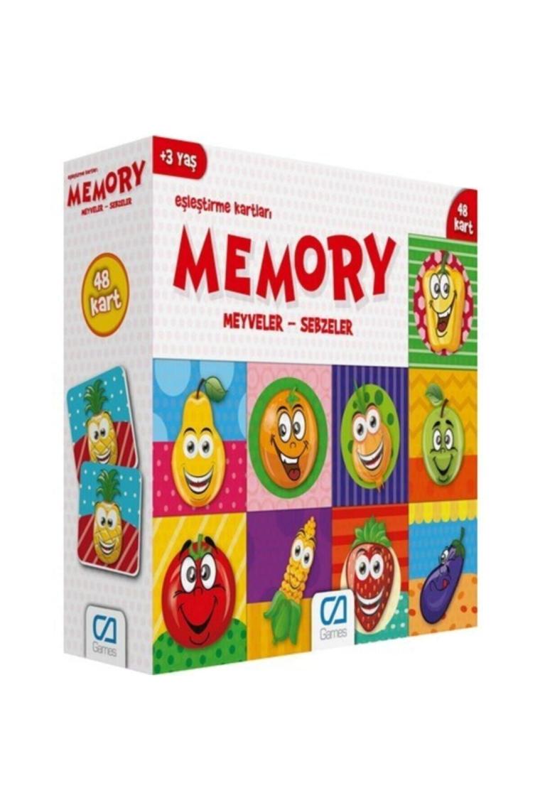 Meyveler - Sebzeler - Memory Eşleştirme Kartları - Null