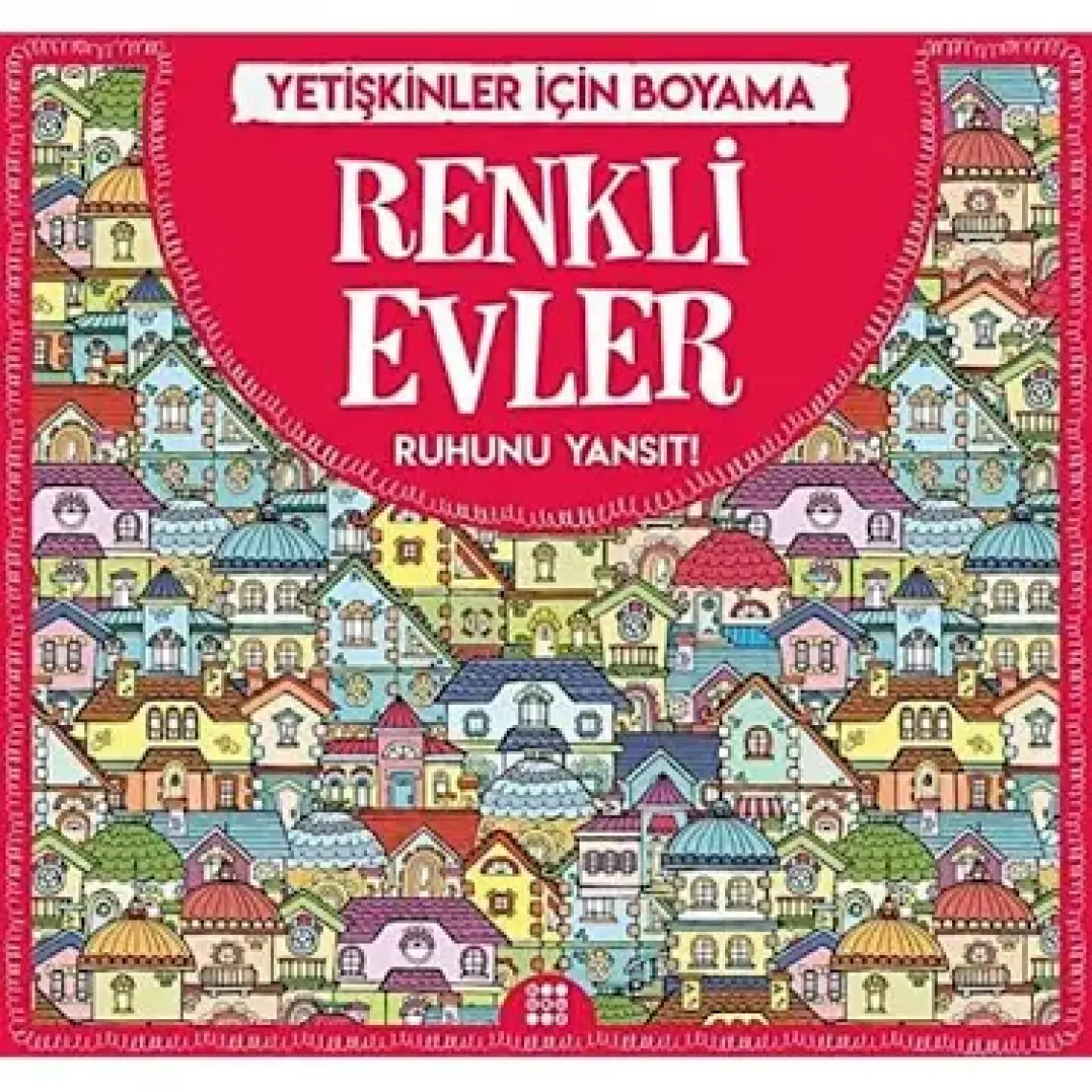 Renkli Evler - Yetişkinler Için Boyama