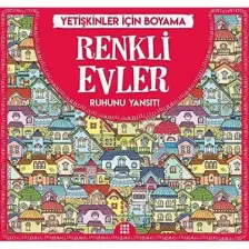 Renkli Evler - Yetişkinler Için Boyama
