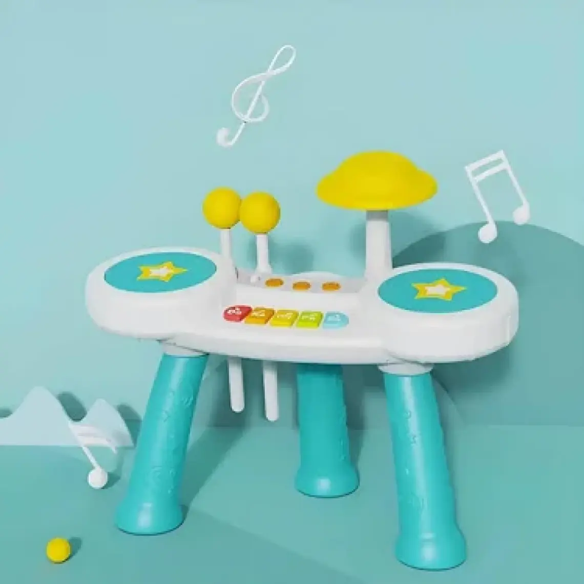 Babycim Küçük Müzisyen Seti Piyano & Bateri - Pembe