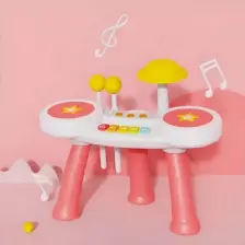 Babycim Küçük Müzisyen Seti Piyano &amp; Bateri - Pembe