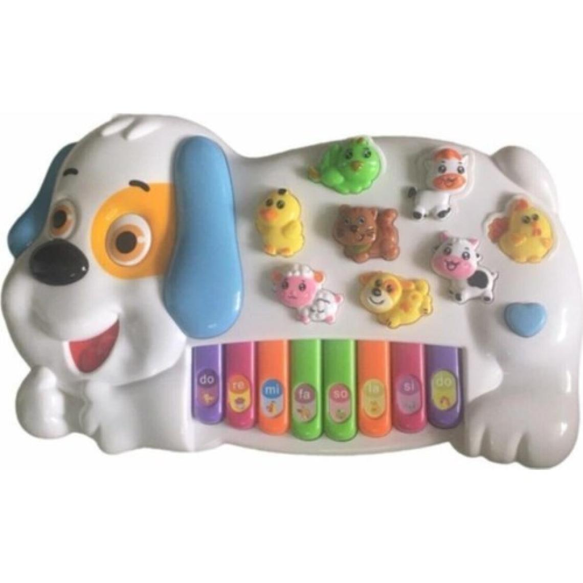 Vardem Can Ali Toys Türkçe Sesli Eğitici Köpek Figürlü Çiftlik Hayvaları Müzikli Piyano Karışık Renkler