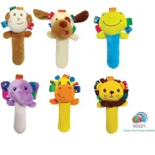 Sozzy Toys Çıngıraklı Sıksık Oyuncak Aslan