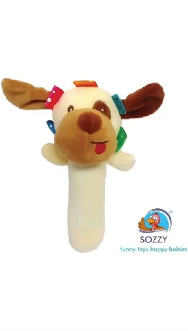 Sozzy Toys Çıngıraklı Sıksık Oyuncak Aslan